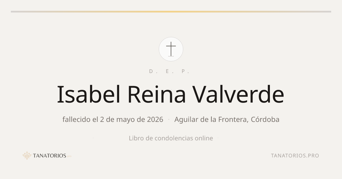 Memorial de Isabel Reina Valverde