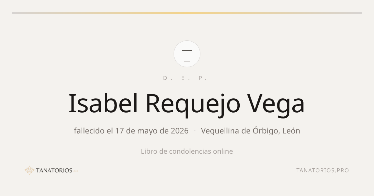 Memorial de Isabel Requejo Vega