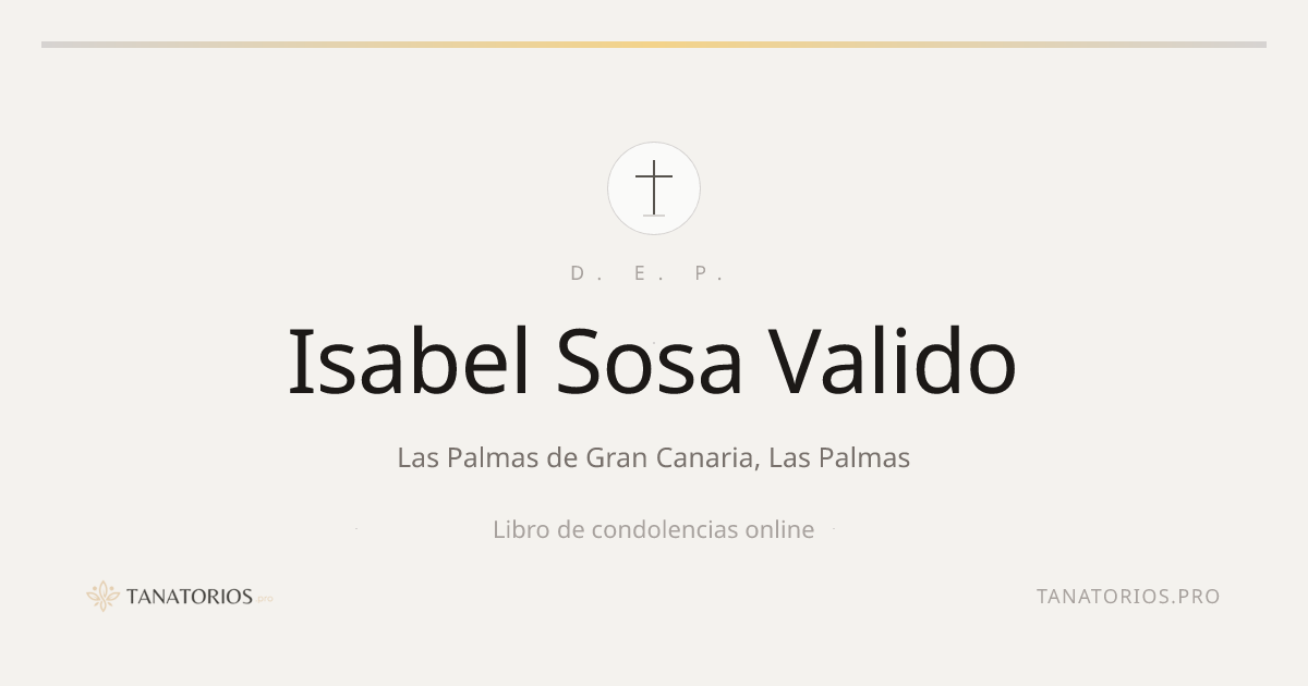 Memorial de Isabel Sosa Valido