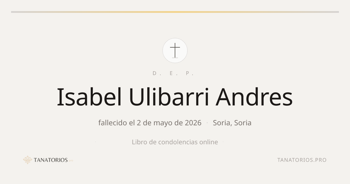 Memorial de Isabel Ulibarri Andres