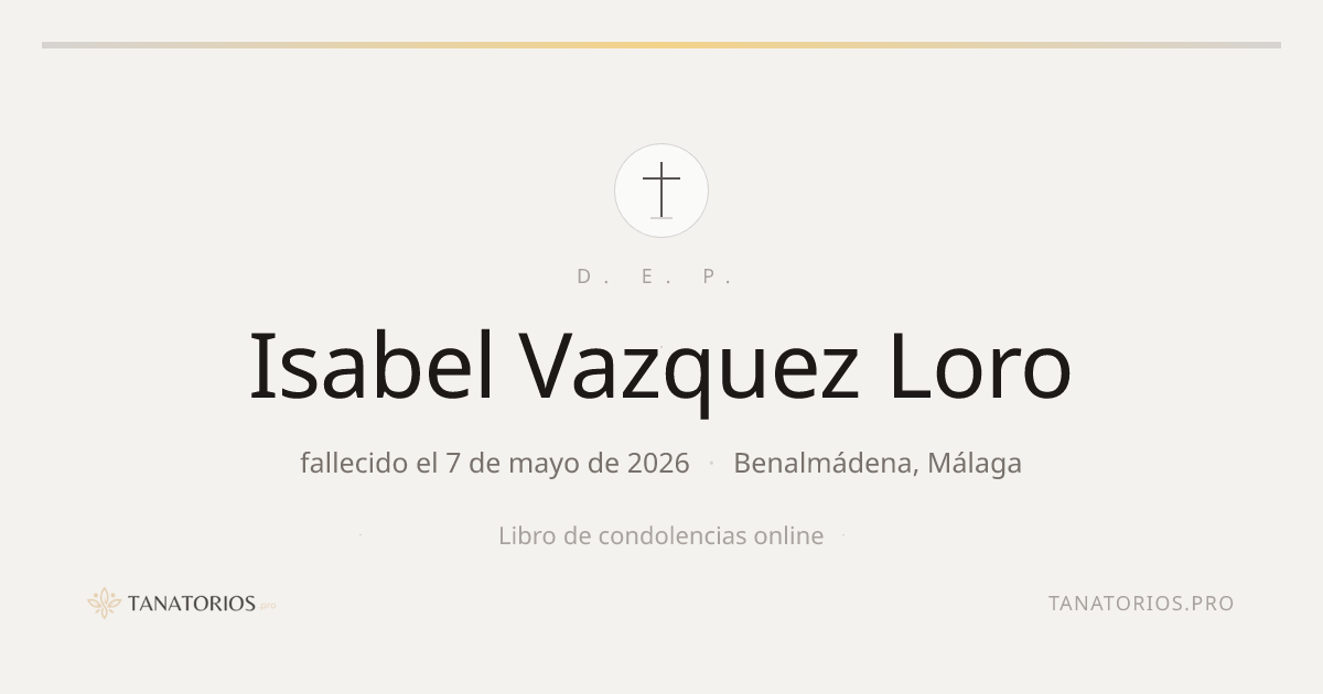 Memorial de Isabel Vazquez Loro