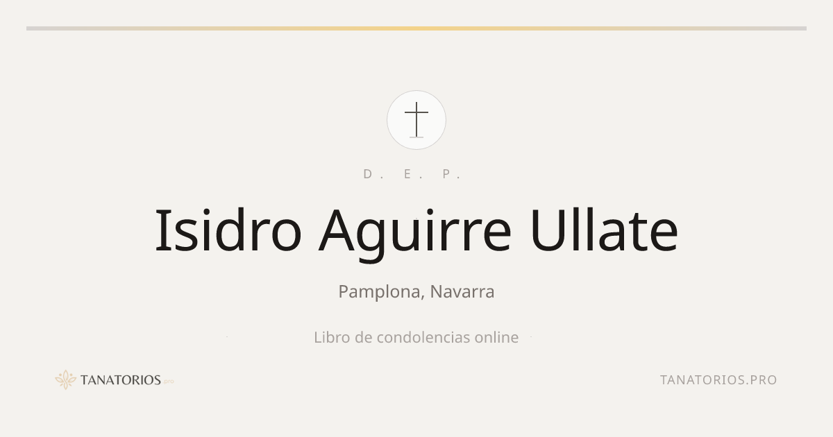 Memorial de Isidro Aguirre Ullate