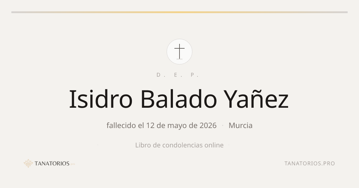 Memorial de Isidro Balado Yañez