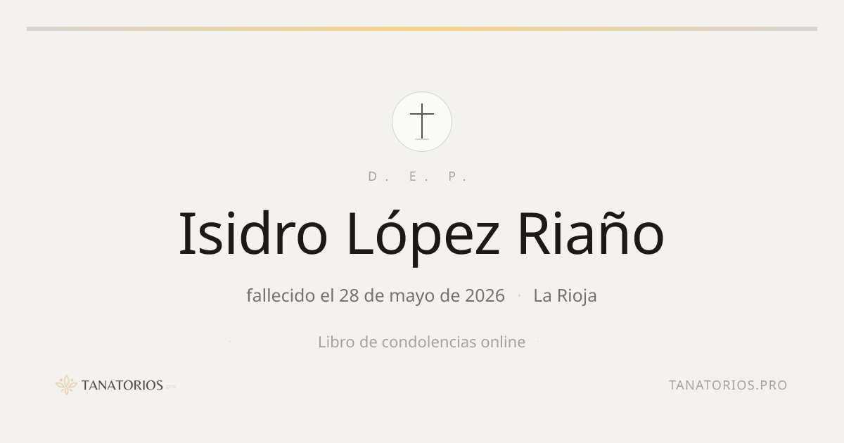 Memorial de Isidro López Riaño