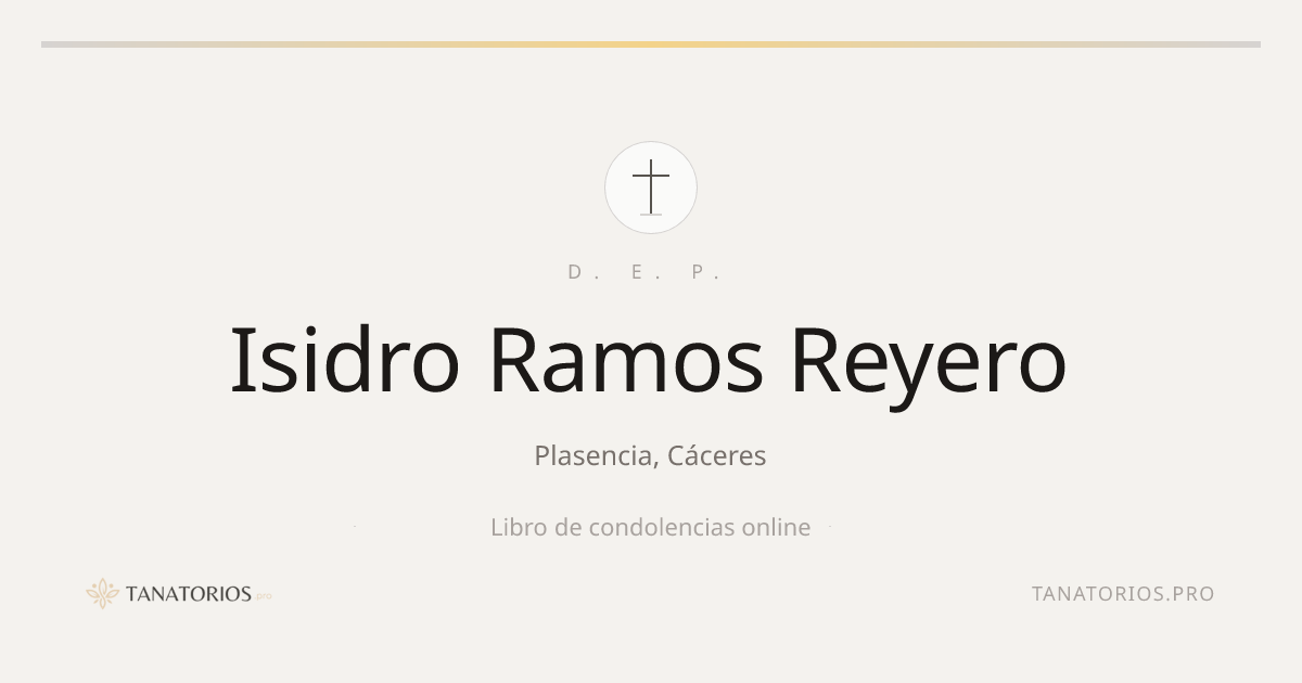 Memorial de Isidro Ramos Reyero