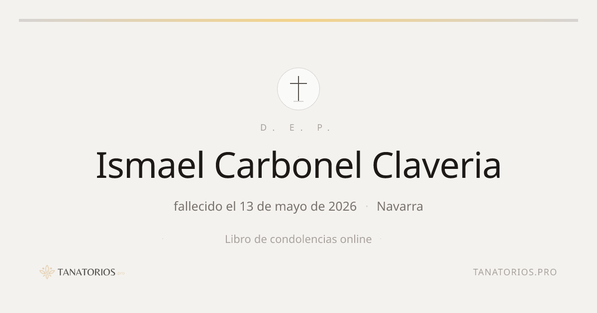 Memorial de Ismael Carbonel Claveria