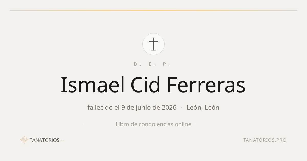 Memorial de Ismael Cid Ferreras