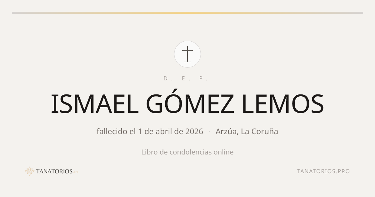 Memorial de ISMAEL GÓMEZ LEMOS