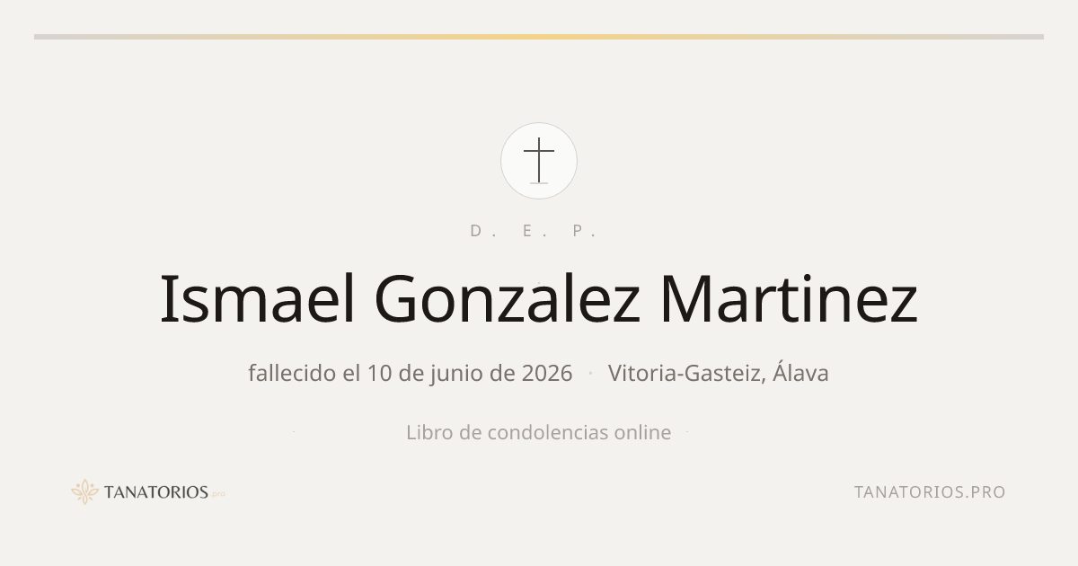 Memorial de Ismael Gonzalez Martinez
