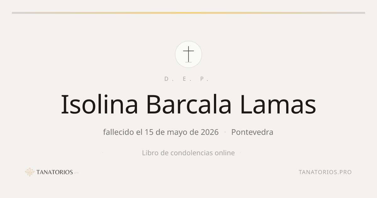 Memorial de Isolina Barcala Lamas