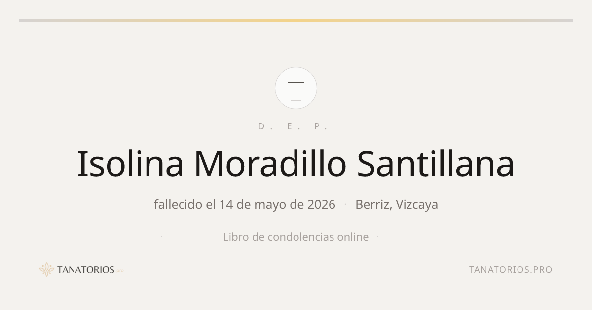 Memorial de Isolina Moradillo Santillana