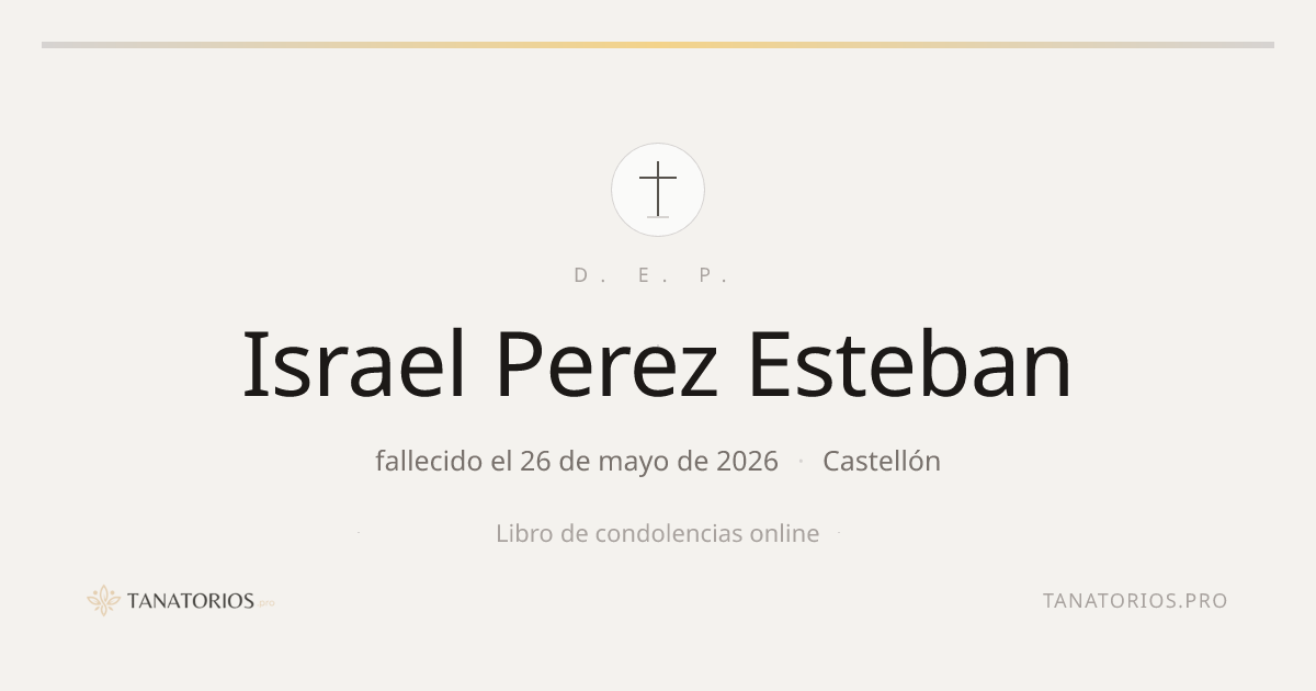 Memorial de Israel Perez Esteban