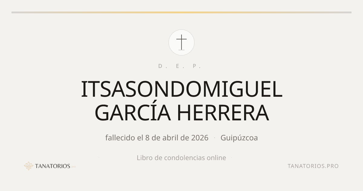 Memorial de ITSASONDOMIGUEL GARCÍA HERRERA