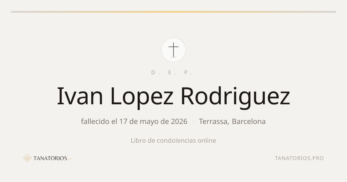 Memorial de Ivan Lopez Rodriguez