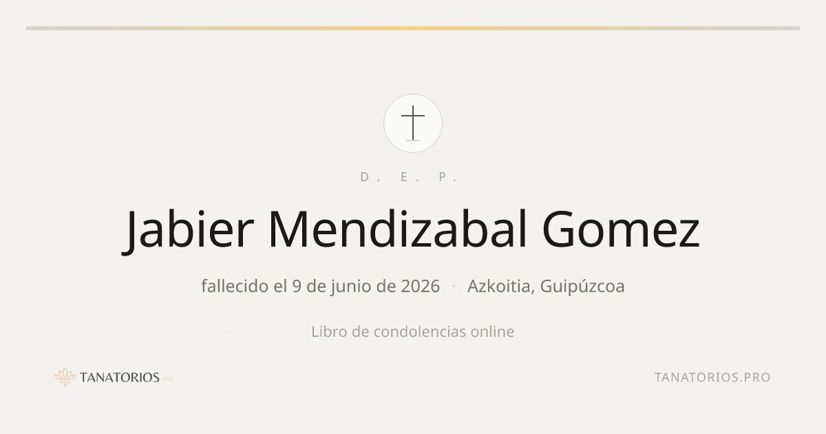 Memorial de Jabier Mendizabal Gomez