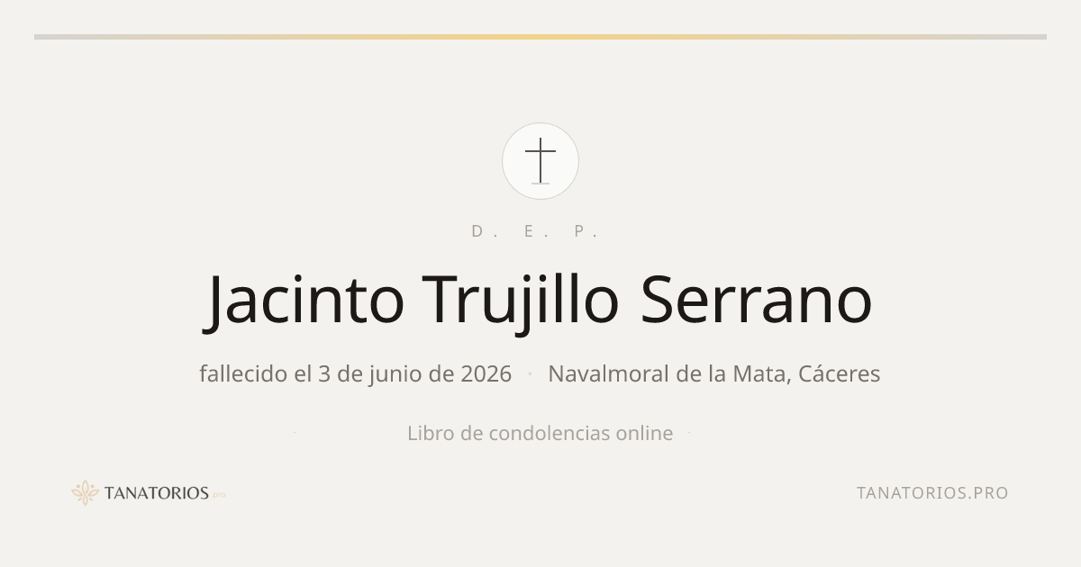 Memorial de Jacinto Trujillo Serrano