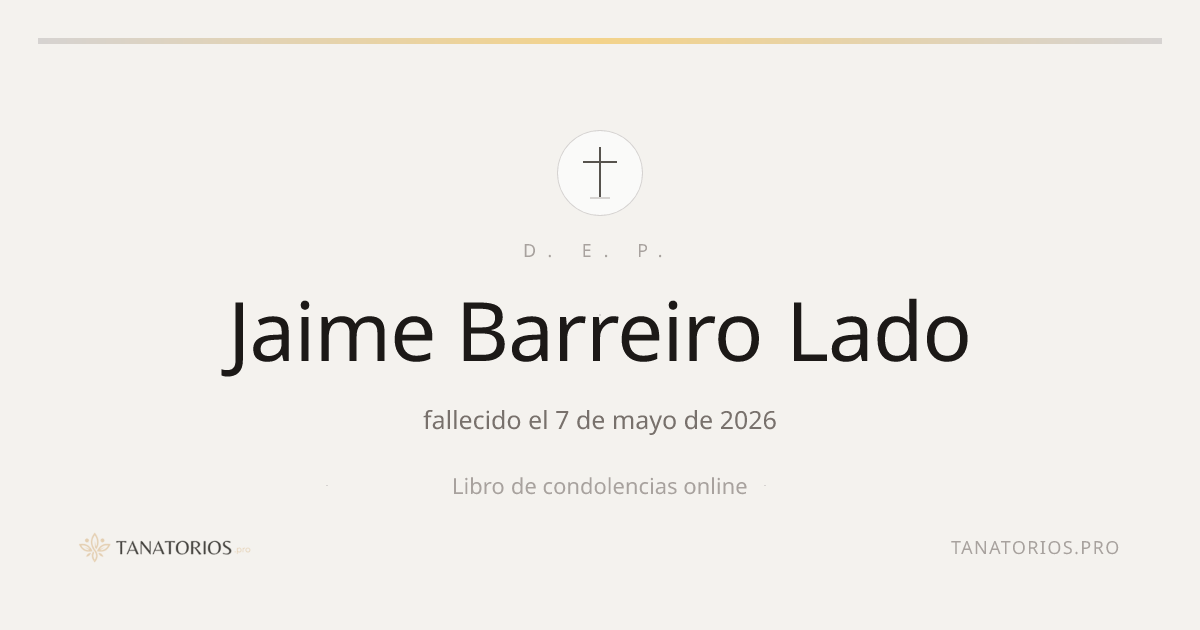 Memorial de Jaime Barreiro Lado