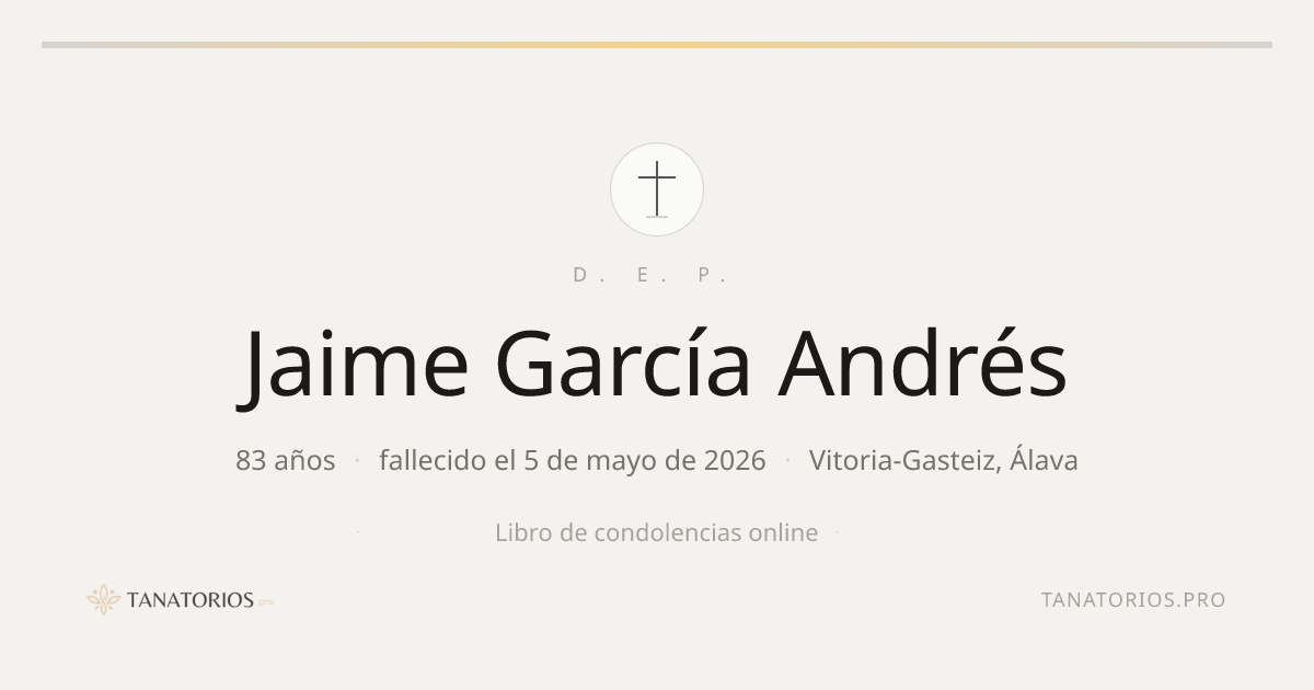 Memorial de Jaime García Andrés