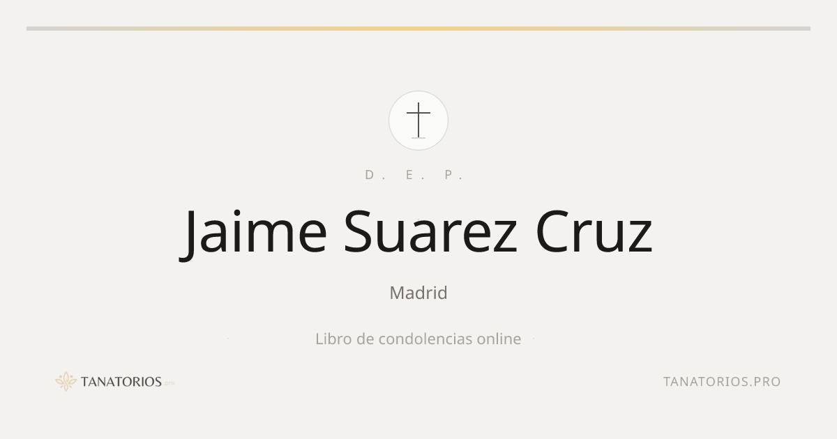 Memorial de Jaime Suarez Cruz