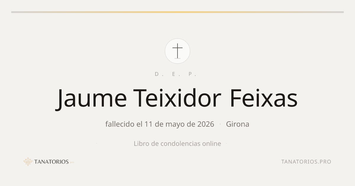 Memorial de Jaume Teixidor Feixas