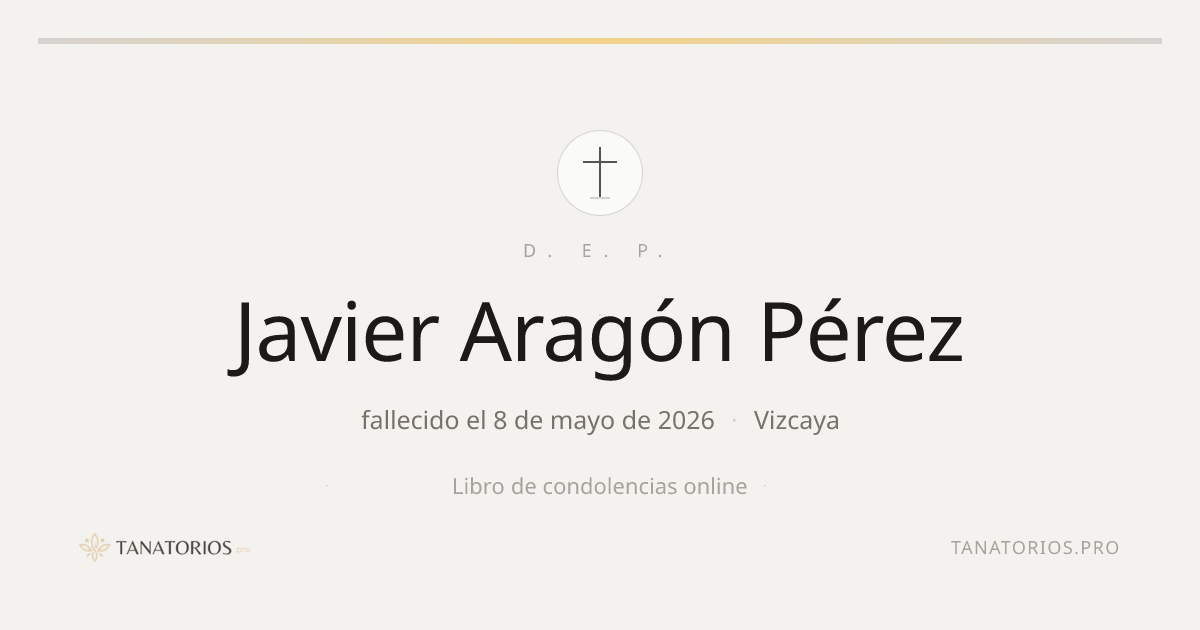 Memorial de Javier Aragón Pérez