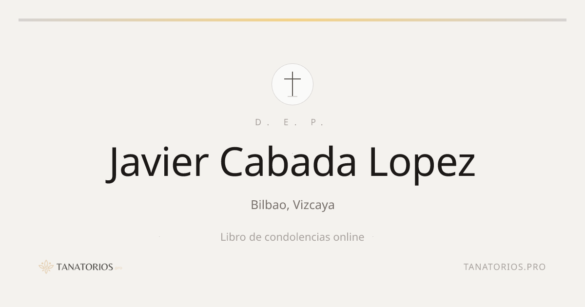 Memorial de Javier Cabada Lopez