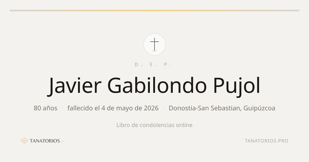 Memorial de Javier Gabilondo Pujol