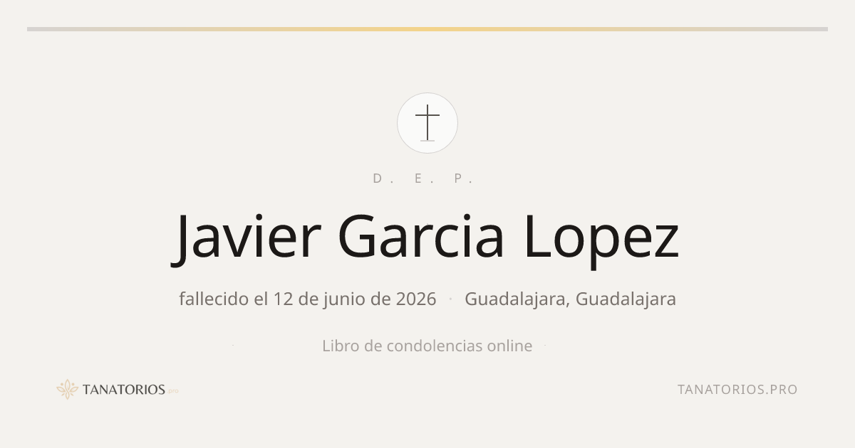 Memorial de Javier Garcia Lopez