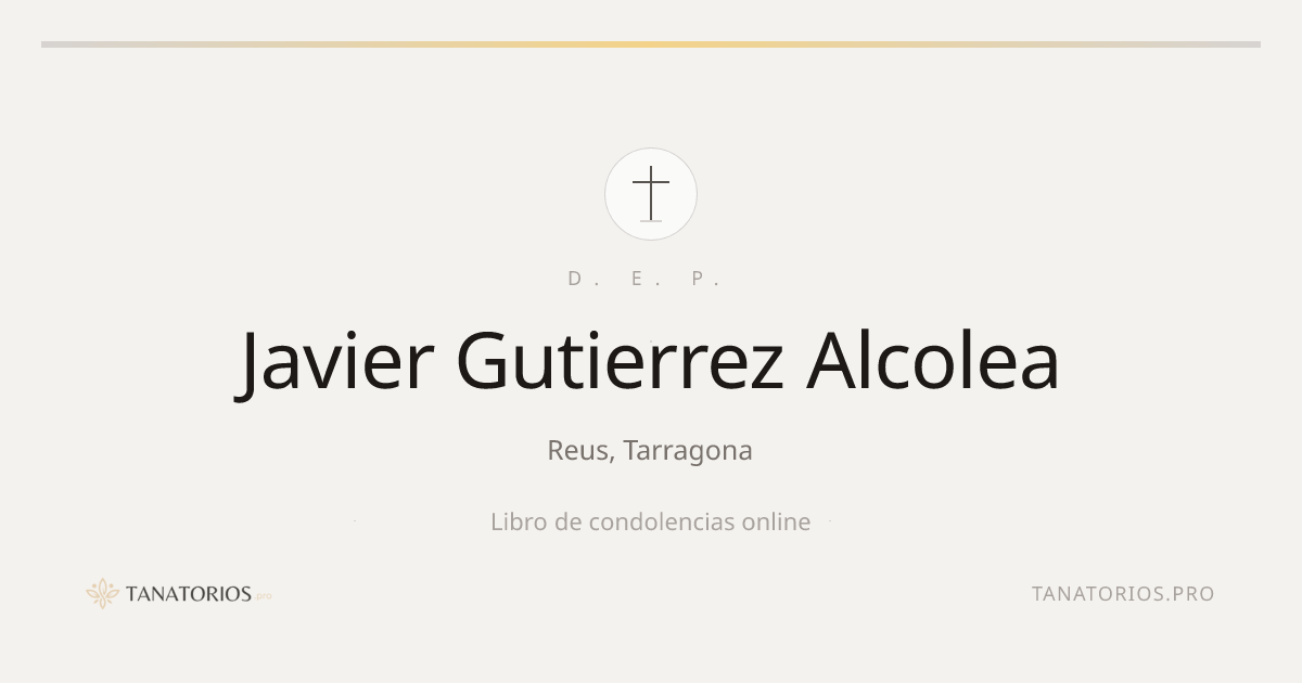 Memorial de Javier Gutierrez Alcolea