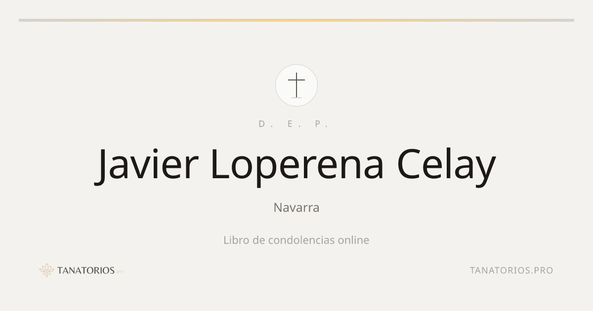 Memorial de Javier Loperena Celay