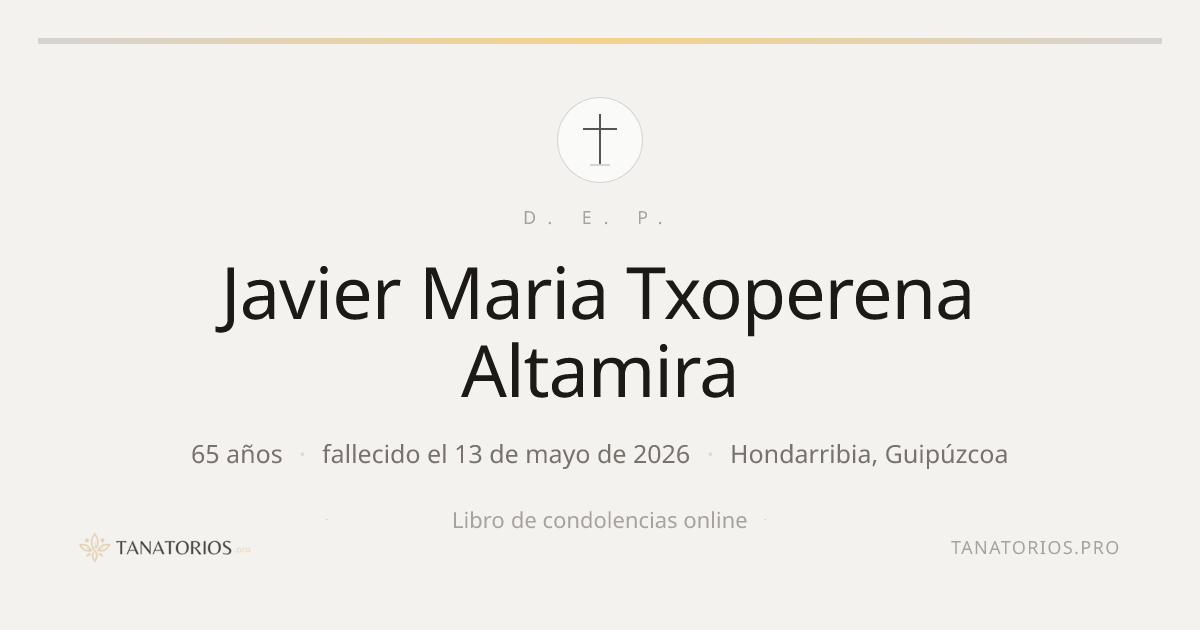 Memorial de Javier Maria Txoperena Altamira