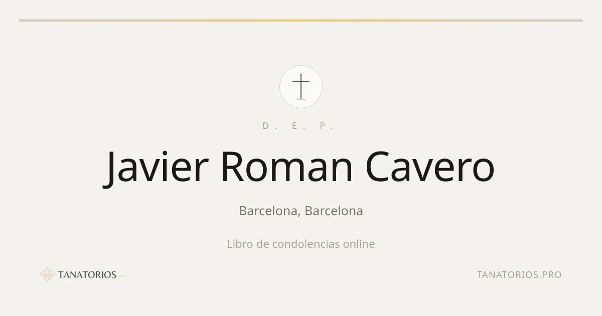 Memorial de Javier Roman Cavero