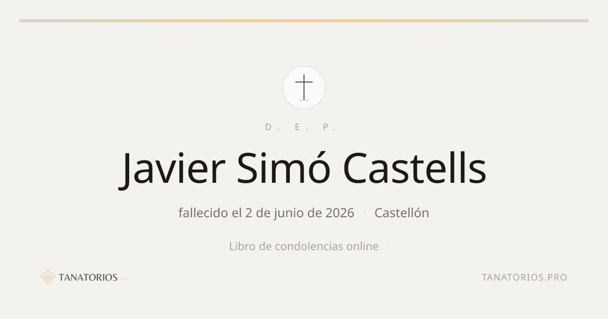 Memorial de Javier Simó Castells