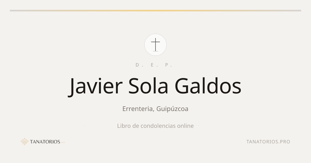Memorial de Javier Sola Galdos