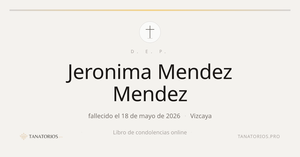 Memorial de Jeronima Mendez Mendez