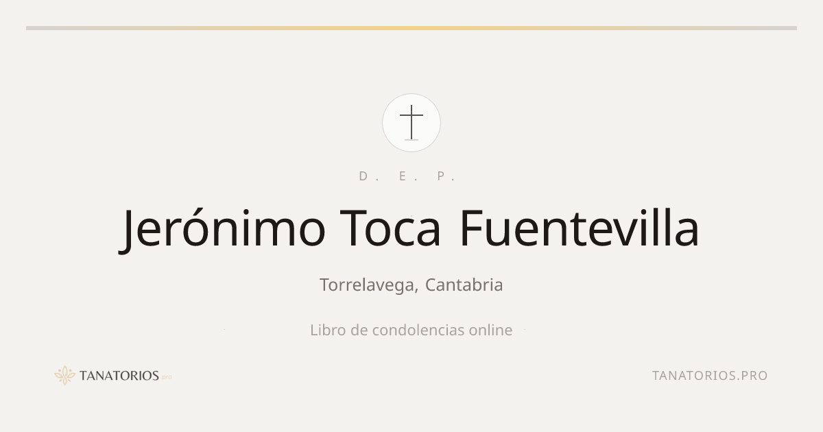Memorial de Jerónimo Toca Fuentevilla