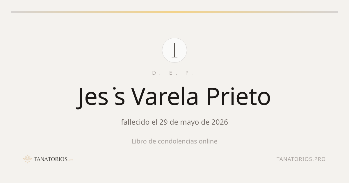 Memorial de Jes ̇s Varela Prieto