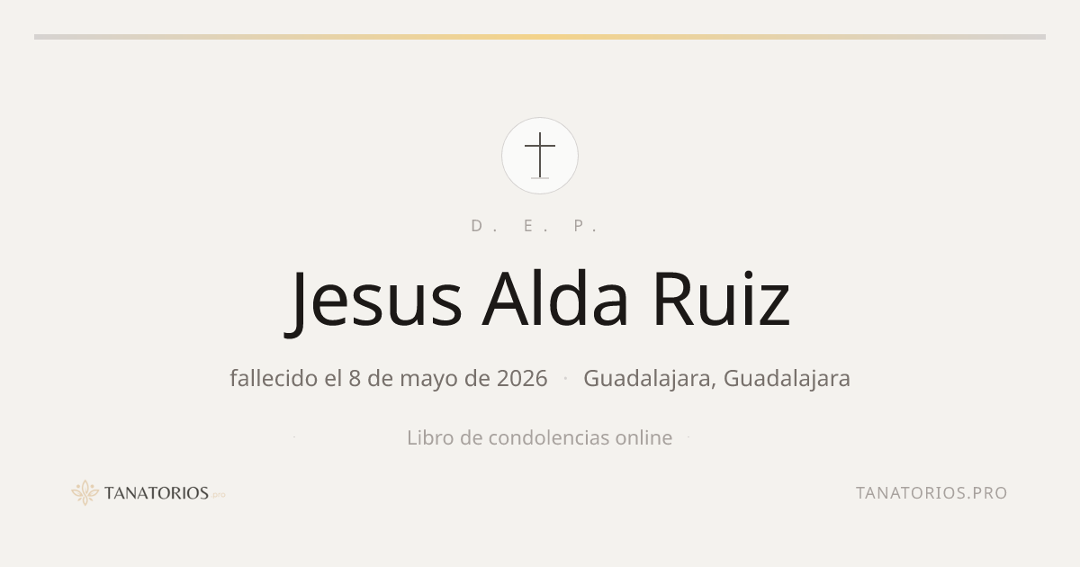 Memorial de Jesus Alda Ruiz
