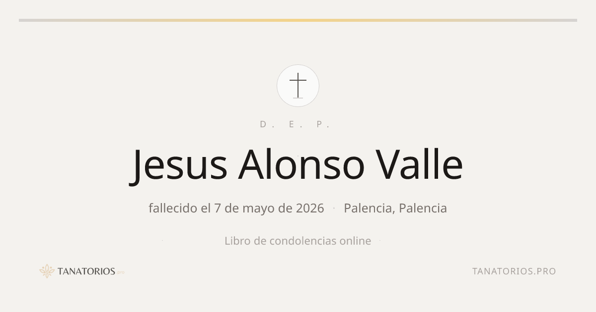 Memorial de Jesus Alonso Valle