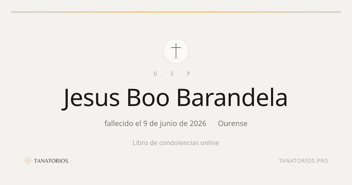 Memorial de Jesus Boo Barandela
