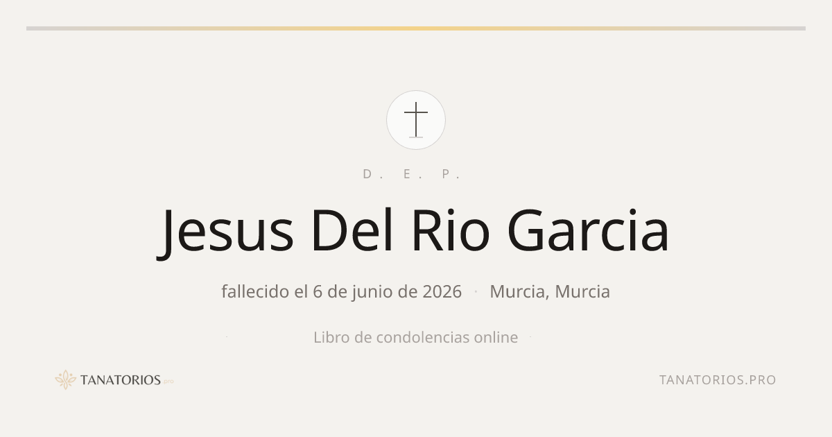 Memorial de Jesus Del Rio Garcia