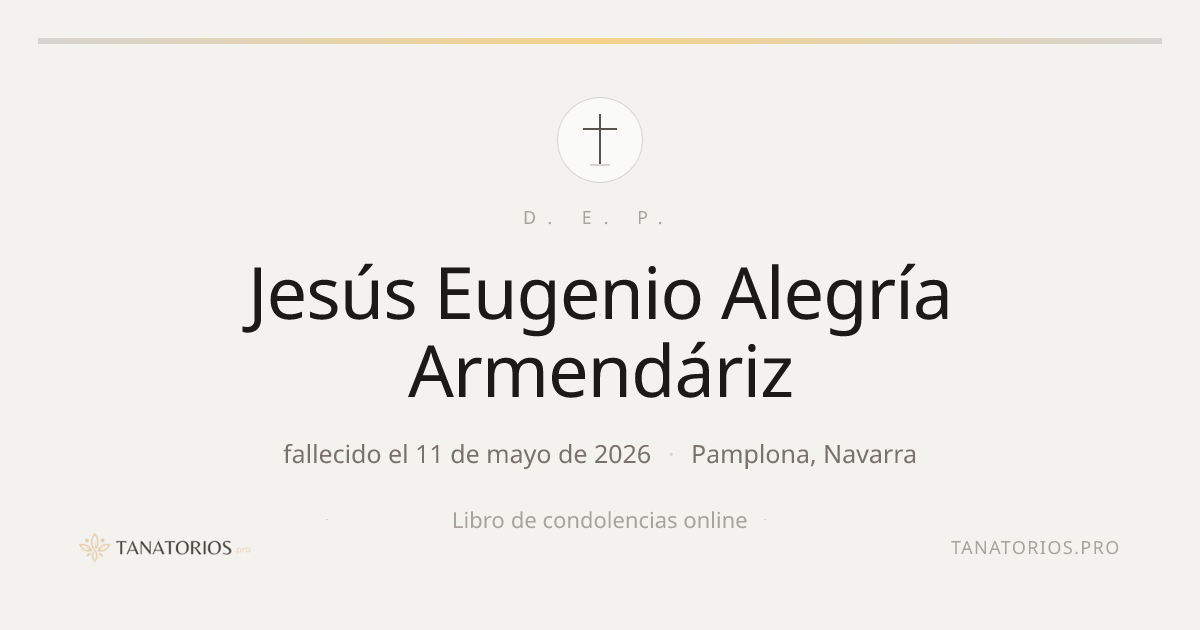 Memorial de Jesús Eugenio Alegría Armendáriz