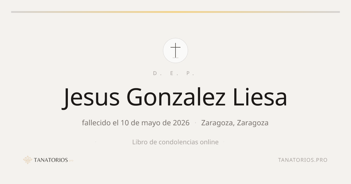 Memorial de Jesus Gonzalez Liesa