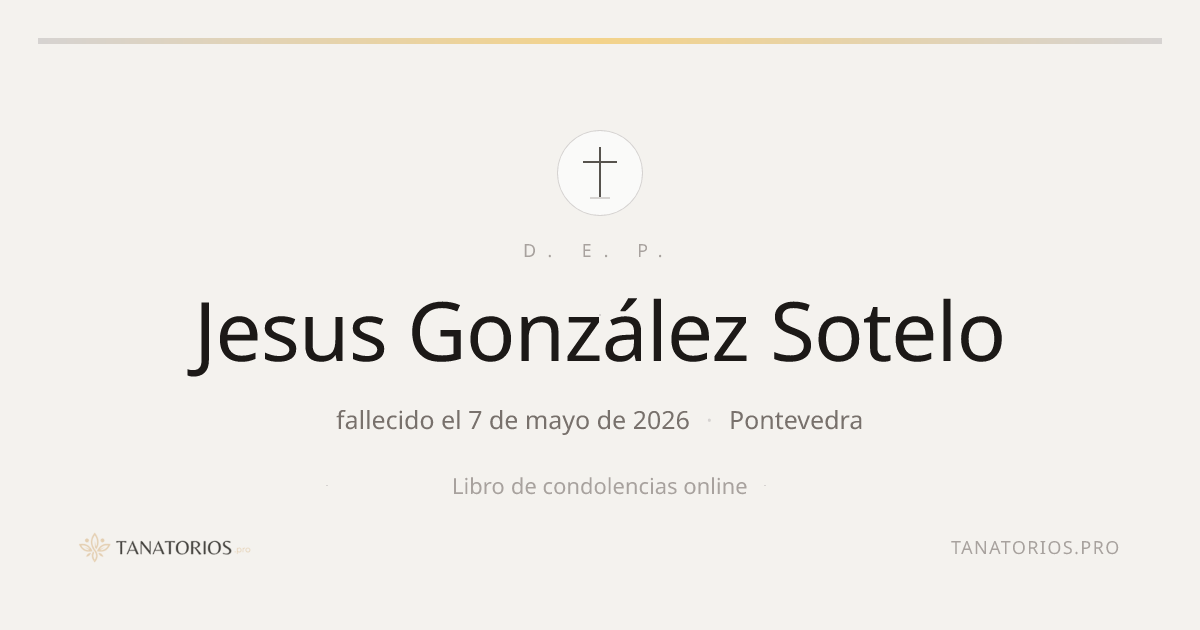 Memorial de Jesus González Sotelo