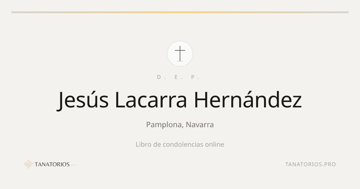 Memorial de Jesús Lacarra Hernández