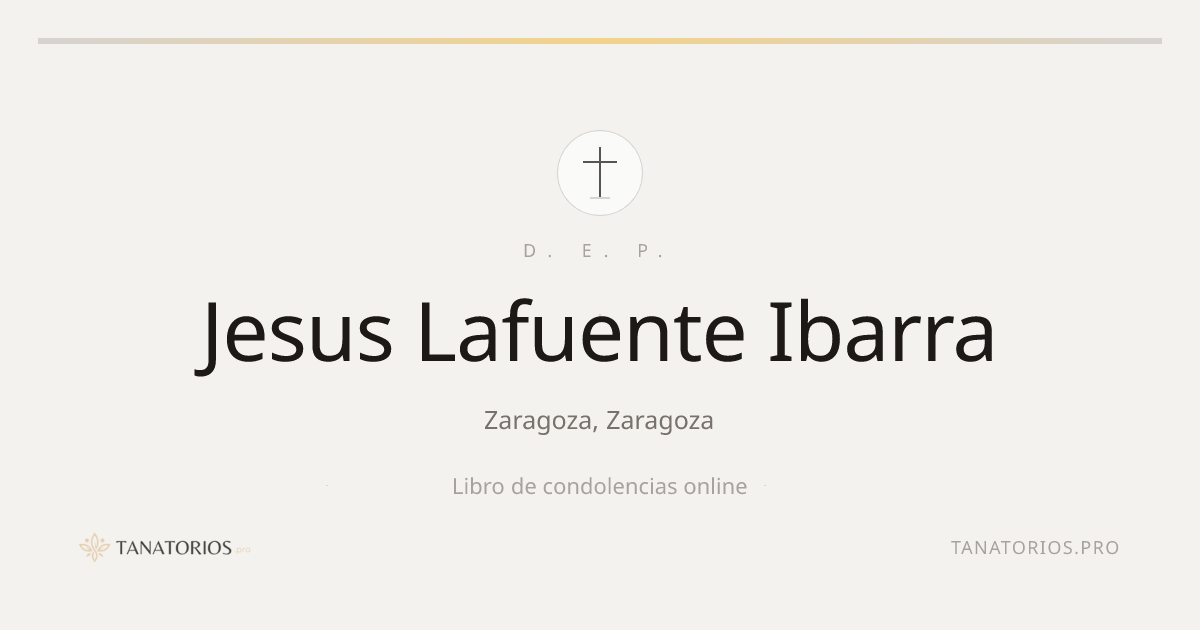 Memorial de Jesus Lafuente Ibarra