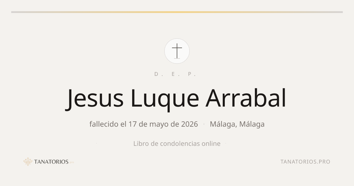Memorial de Jesus Luque Arrabal