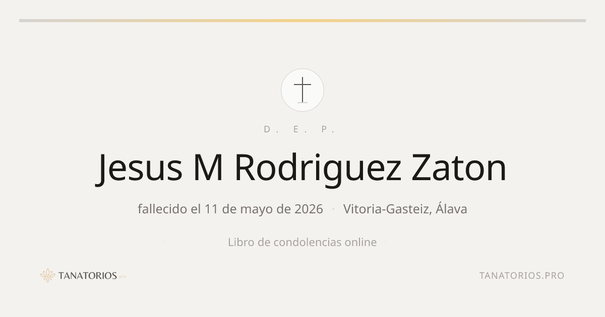 Memorial de Jesus M Rodriguez Zaton