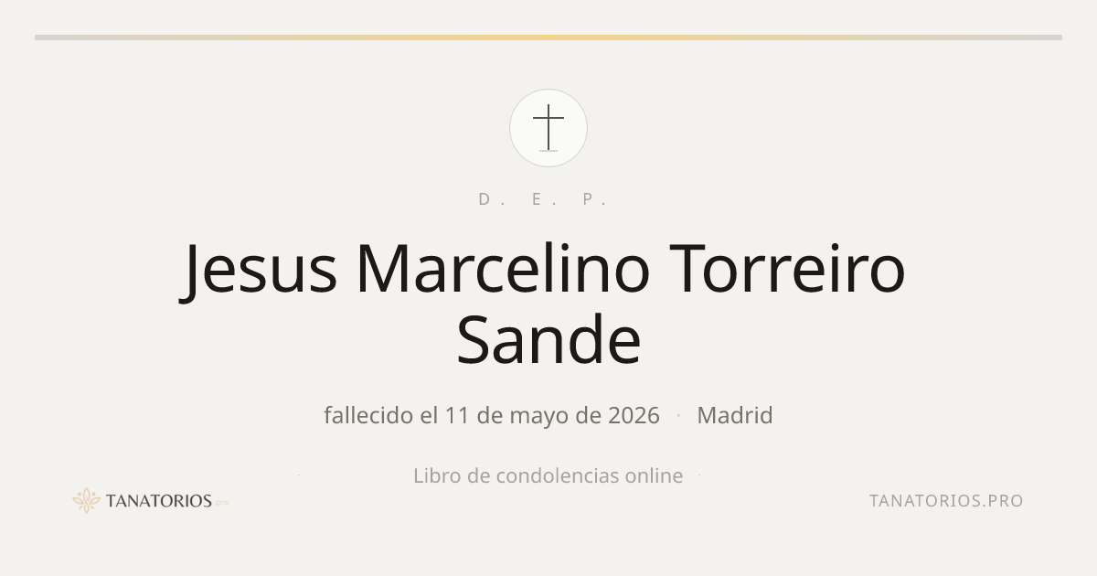 Memorial de Jesus Marcelino Torreiro Sande