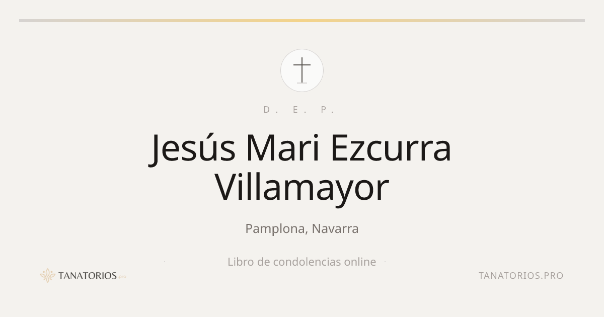 Memorial de Jesús Mari Ezcurra Villamayor